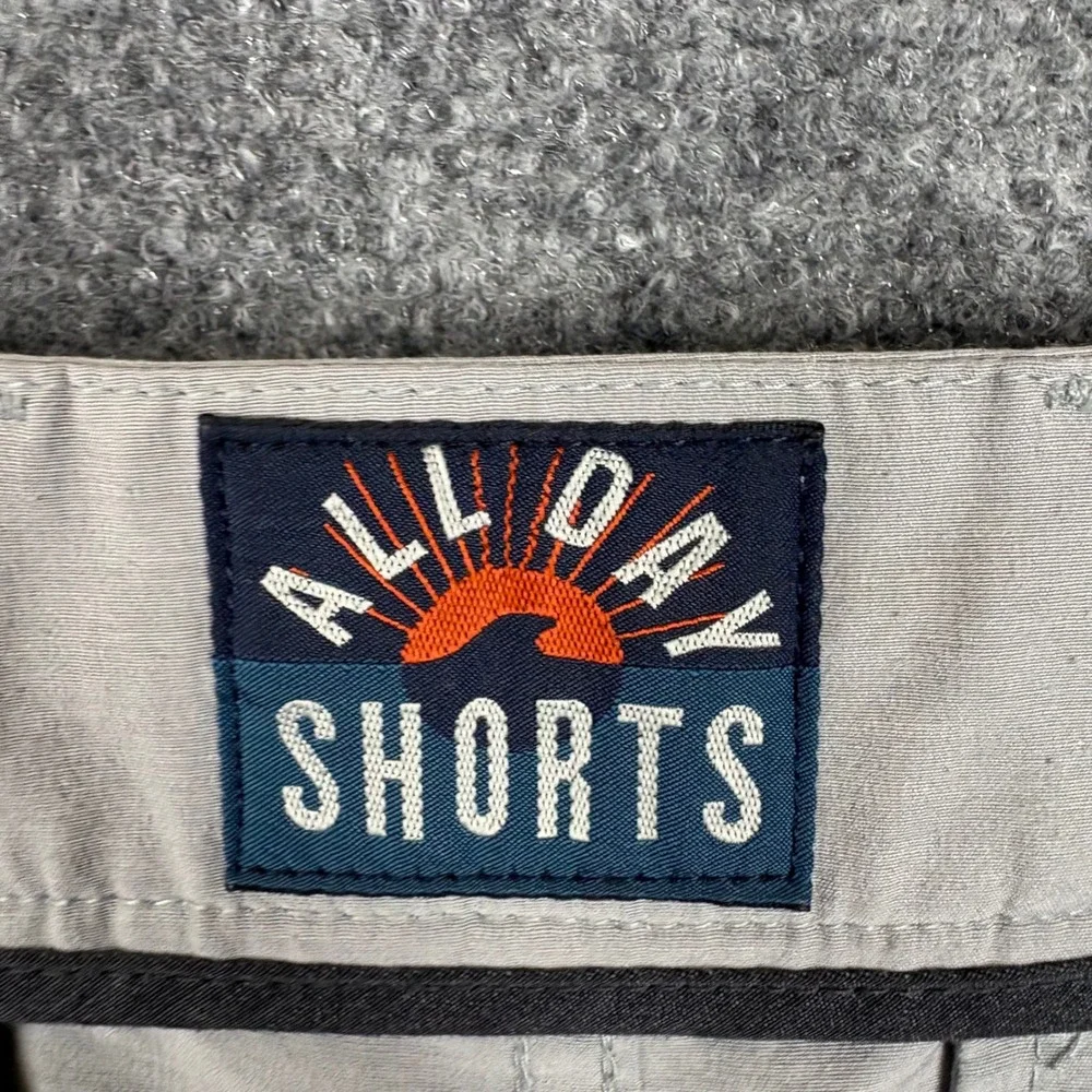 Faherty All Day Shorts Mens 33 Light Grey Hybrid Performance Stretch MSC0012